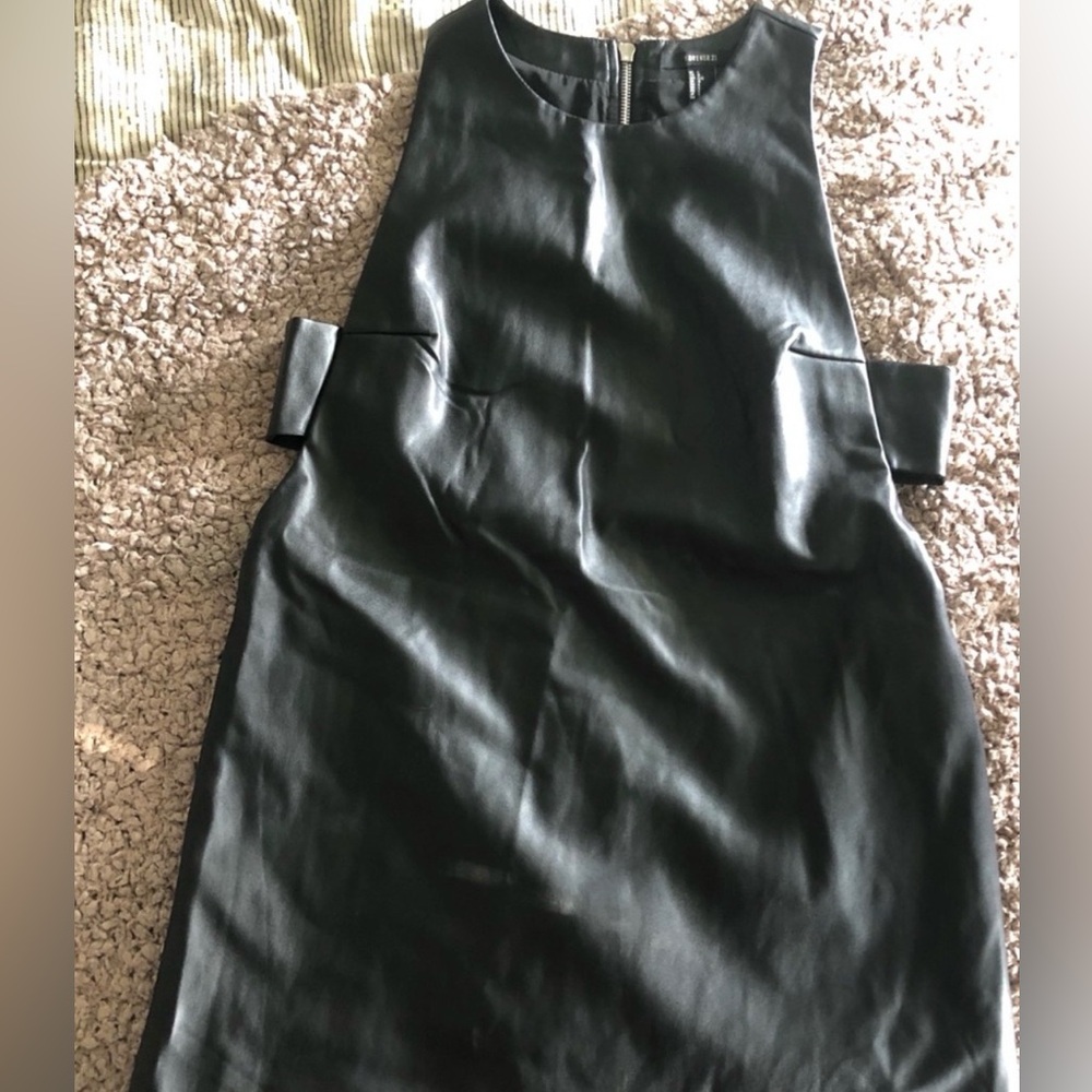 Forever 21 Black Faux Leather Top